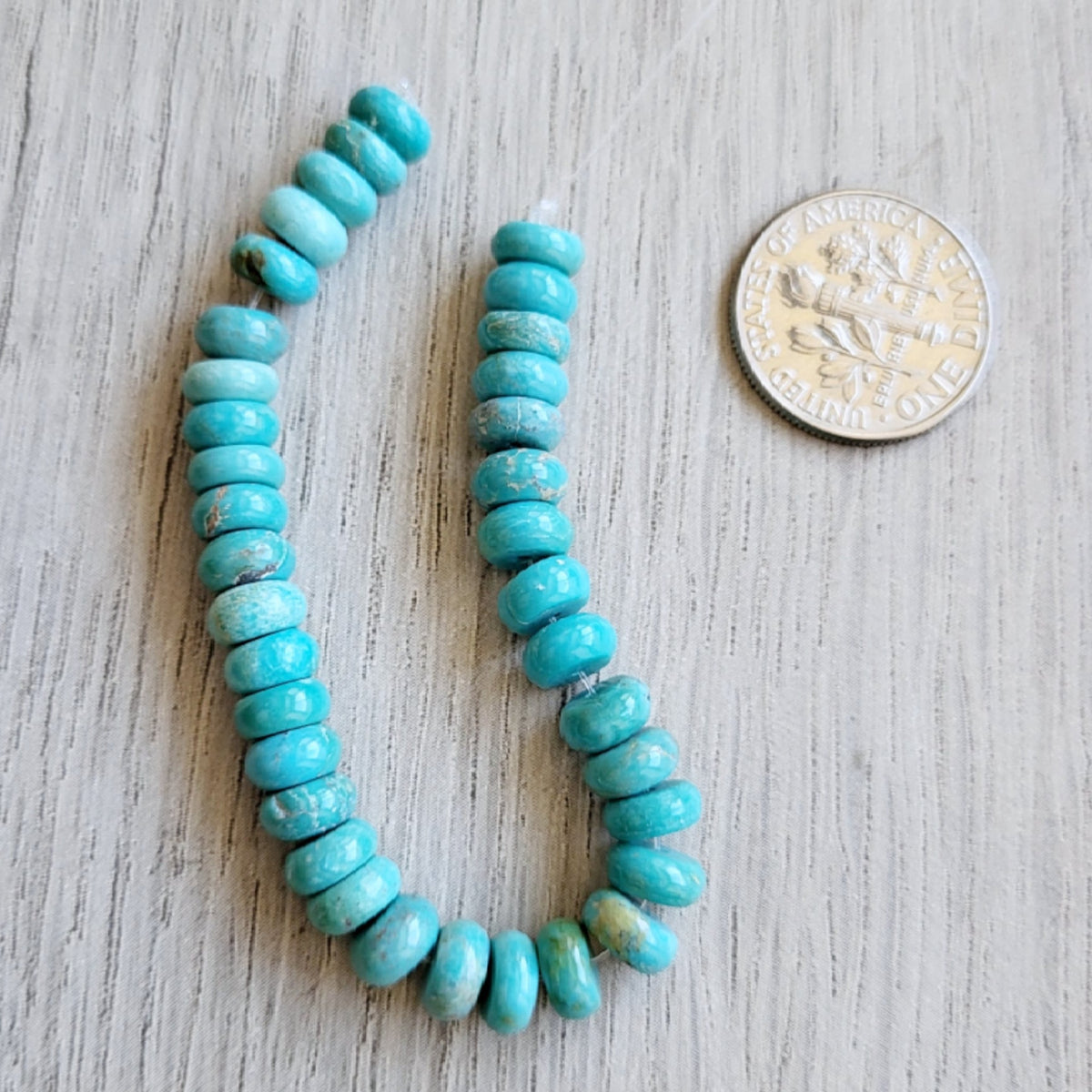 Hubei Turquoise Heishi Beads – Wylder Stones