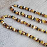 Multicolored Amber Beads