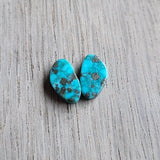 Turquoise Pair w Pyrite