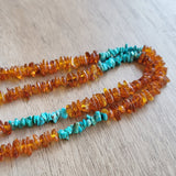 Amber and Turquoise Beads