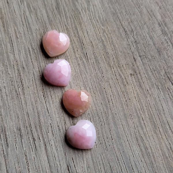 Pink Opal Hearts