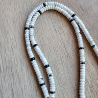 White Buffalo Button Beads