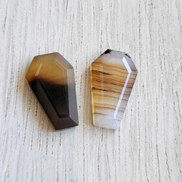 Montana Agate Coffin Cabochons