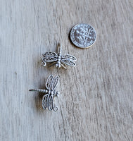 silver dragonfly charm